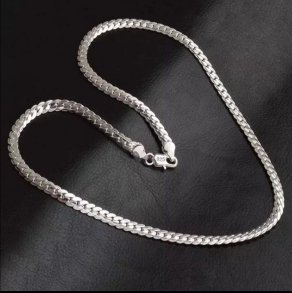 New Unisex S925 Sterling Silver 5mm Necklace - Picture 2 of 5
